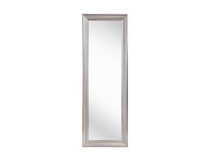 Xora Wandspiegel, Silberfarben, Glas, rechteckig, 50x150x4 cm, senkrecht und waagrecht montierbar, Ganzkörperspiegel, Spiegel, Wandspiegel