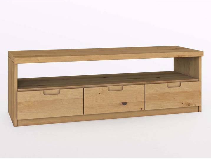 Lowboard „Lukas“ aus Wildeiche Hell Massivholz Wildeiche Hell