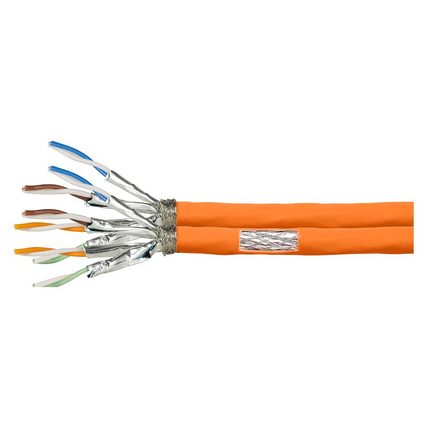 LogiLink CPV0065 - Cat.7 Verlegekabel S/FTP 1000 MHz duplex orange 50 m - Verlegekabel - (S/FTP, CAT7, 50 m) (CPV0065)