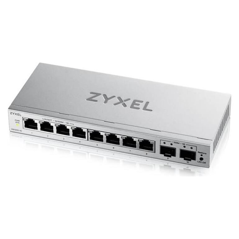 Zyxel GS1200-10V3 8-Port Gigabit, 2xSFP web/smart managed (10 Ports) (GS1200-10V3-EU0101F)