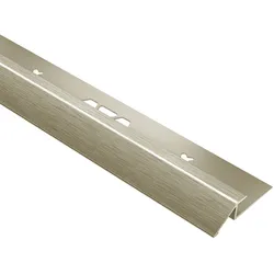 Schlüter Systems VINPRO-U Übergangsprofil Aluminium ATGB - Aluminium titan gebürstet eloxiert Höhe: 3 mm Länge: 2,5 m