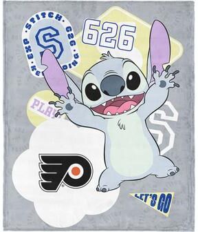 NHL Disney Lilo & Stitch Stickers Silk Touch Throw Blanket