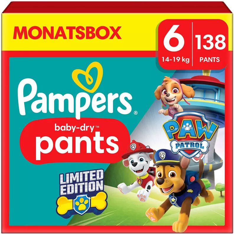 Pampers - Baby-Dry Pants Paw Patrol Limited Edition, Grösse 6, 138STK