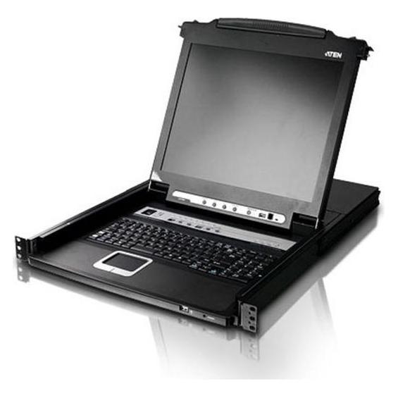 Aten CL5708M IT KVM-Switch 8-Port 17"-LCD Single Rail (PS/2-USB VGA) IT-Layout (CL5708M IT)