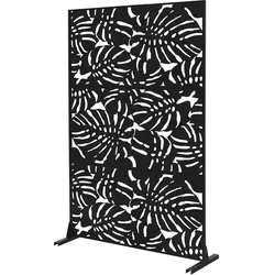 METALL-SICHTSCHUTZ Roma 120x180 cm Schwarz aus Stahl