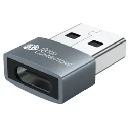 Alcasa USB-AD203 Kabeladapter USB-A USB-C Grau