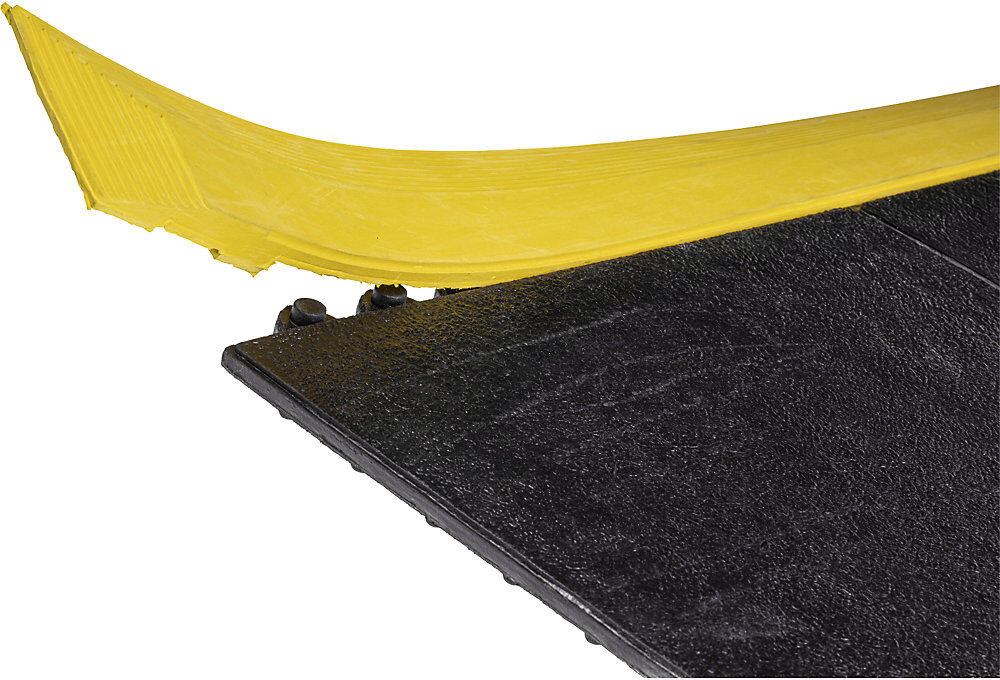 Randleiste NBR/SP, LxBxH 965 x 65 x 17 mm, gelb, inklusive Ecke, weiblich Miltex