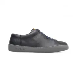 Camper für Herren. K100479-001 Peu Touring Lederturnschuhe schwarz, grau (39), Wohnung, Schnürsenkel, Lässig