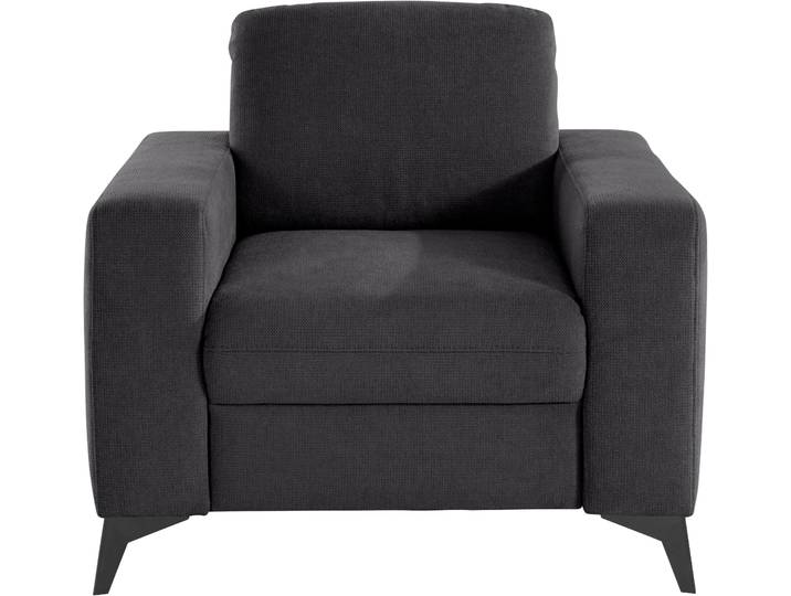 Sessel HOME AFFAIRE Lolland , schwarz, B:98cm H:88cm T:88cm, Luxus-Microfaser ALTARA NUBUCK (100% Polyester);Struktur Flausch (90% Polyester, 10% Polyamid);Struktur imprägniert - feucht abwischbar (100% Polyester), Sessel, Sessel, passend zur Serie Lolland , wahlweise mit feucht abwischbarem Bezug