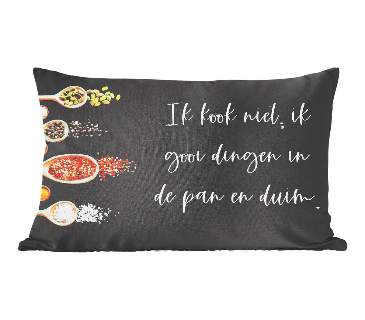 PillowMonkey Sierkussen met Humor Quote - 60 x 40 cm