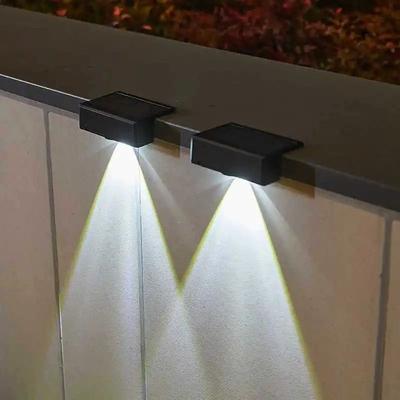 Uplift Treasures Ultra Bright Solar LED Outdoor Wall Lamp white 2 Pcs