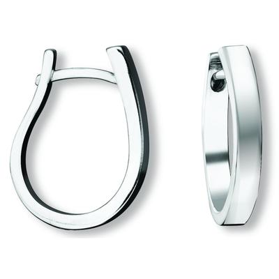 Paar Creolen ONE ELEMENT "Ohrringe Creolen aus 925 Silber", silber, Ohrringe, Damen, Damen, Silber 925 (Sterlingsilber), Sanfte Linie – unaufdringlich und geschmackvoll