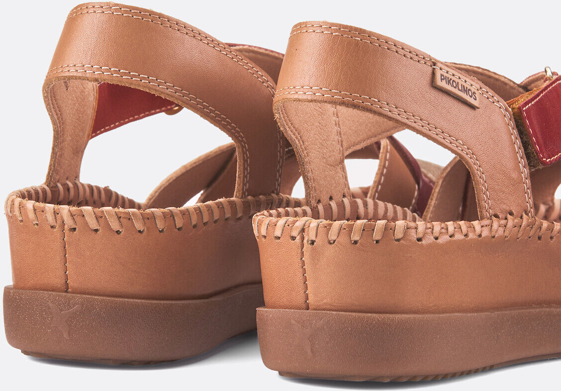 PIKOLINOS Sandales en cuir talon compensé