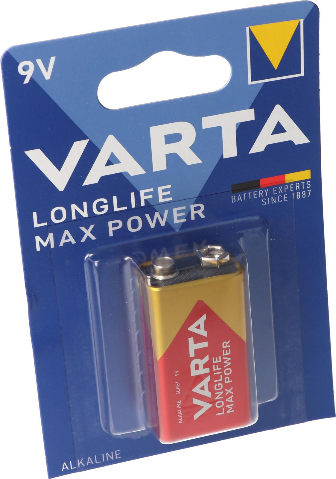Varta 4722 Longlife Max Power 9V blokbatterij voor rookmelders