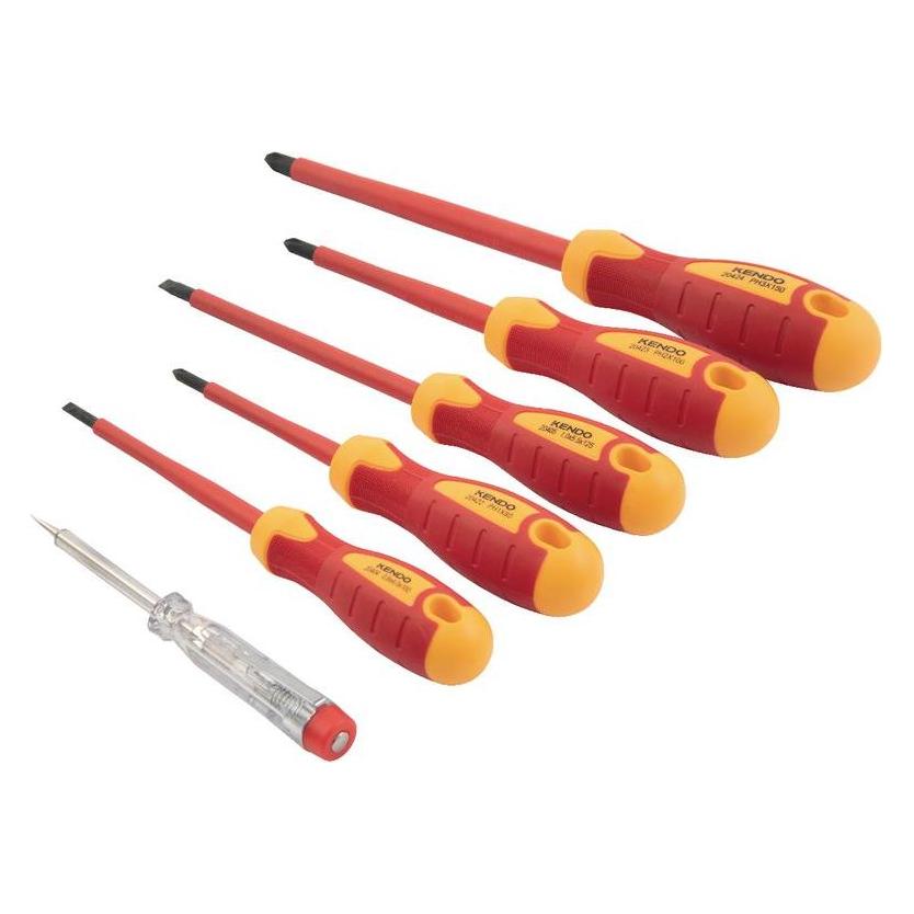 Kendo VDE Schraubenzieher-Set (Kreuzschlitz, Schlitz) (65076921)