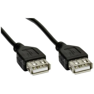 Akyga USB-Kabel USB-A Buchse, USB-A Buchse 1.80m Schwarz AK-USB-06