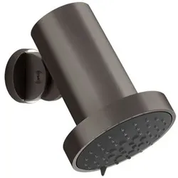 Gessi Habito Antikalk-Kopfbrause mit Gelenk, Schwenkbar, Regen, Soft-Regen und Massage, Wandmontage, FLESSA, 57249707, Farbe: PVD