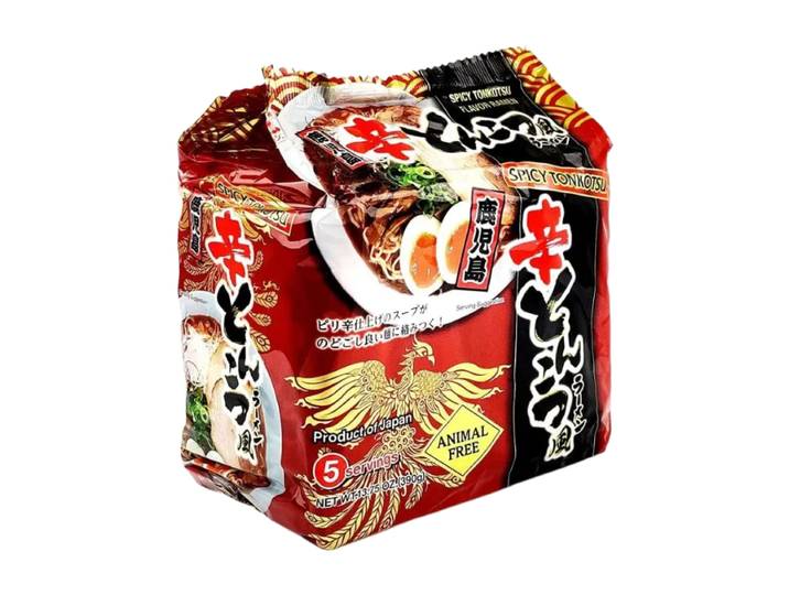 Higashimaru Ramen epicés atyle Tonkotsu 5 portions 390 g/paquet