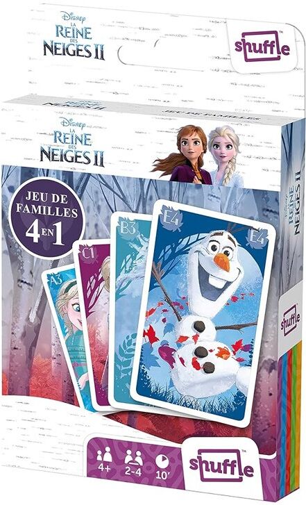 Jeu de 7 Familles 4 en 1 La Reine des Neiges 2 (eco format) - Shuffle