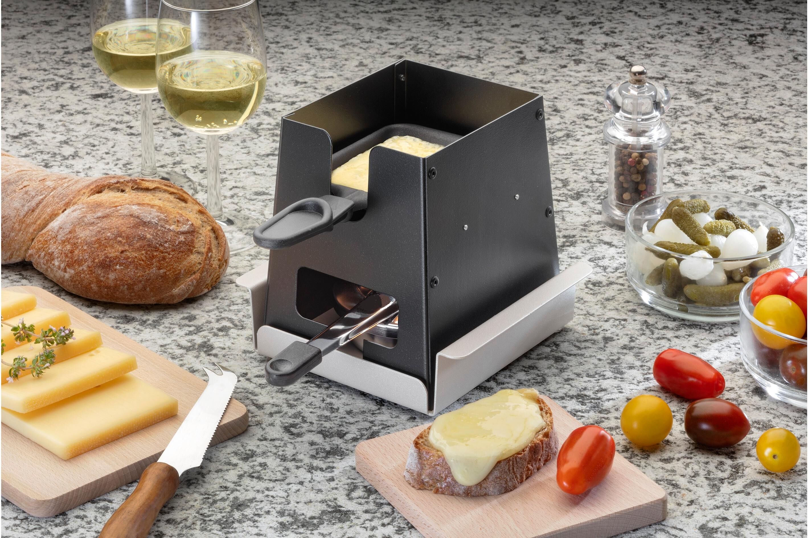 Raclette TTM "Pastenbrenner-Raclette Vulcano", schwarz, Raclettes, Raclette schwarz Einheitsgröße