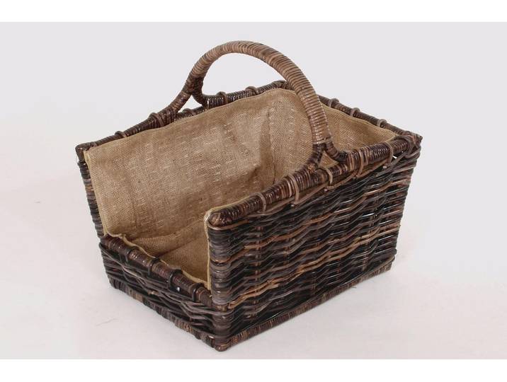 Aufbewahrungskorb LOCKER, braun, Rattan, Aufbewahrungsboxen, Aufbewahrungskorb