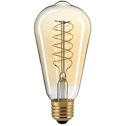 SIGOR LED Filamentlampe SLIM RUSTIKA SPIRAL, E27, 7W, 2500K, 640lm, gold SIG-6128101