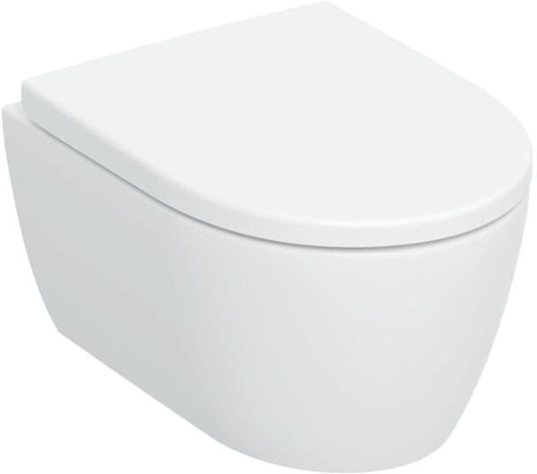 Geberit iCon Set Wand-Tiefspül-WC 503048008 35,5x49cm, verkürzte Ausladung, mit WC-Sitz, weiß KeraTect