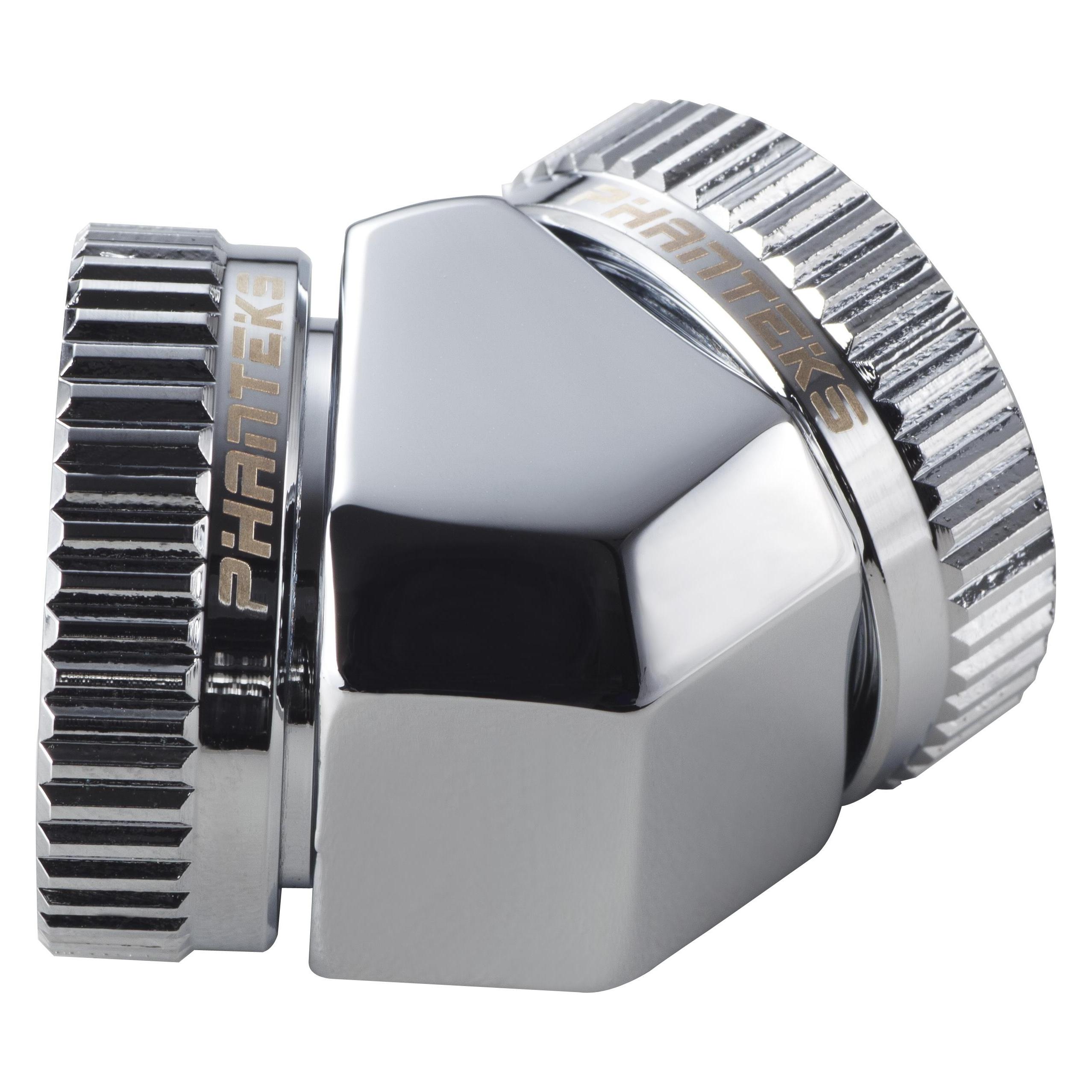 Phanteks Glacier Adapter 45 Grad 16mm AD auf 16mm AD Hardtube (PH-A45_CR_16)