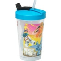LEGO Becher mit Strohhalm Ninjago Classic Black schwarz/rot, 500ml