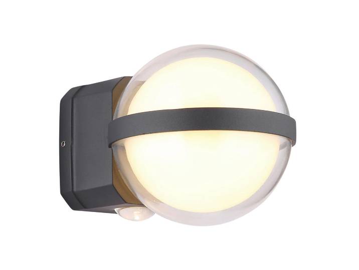 Globo Led-Aussenleuchte, Klar, Opal, Kunststoff, 20 mm, 13x11x10.5 cm, CE, Lampen & Leuchten, Außenbeleuchtung, Außenleuchten