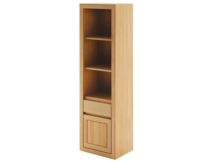 JVmoebel Vitrine Holzschrank mit natürlicher Farbgebung und stilvollen Holzfüßen Made in Europa