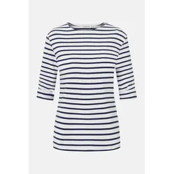 Armor Lux 3/4-Arm Streifenshirt weiß-marine Damen