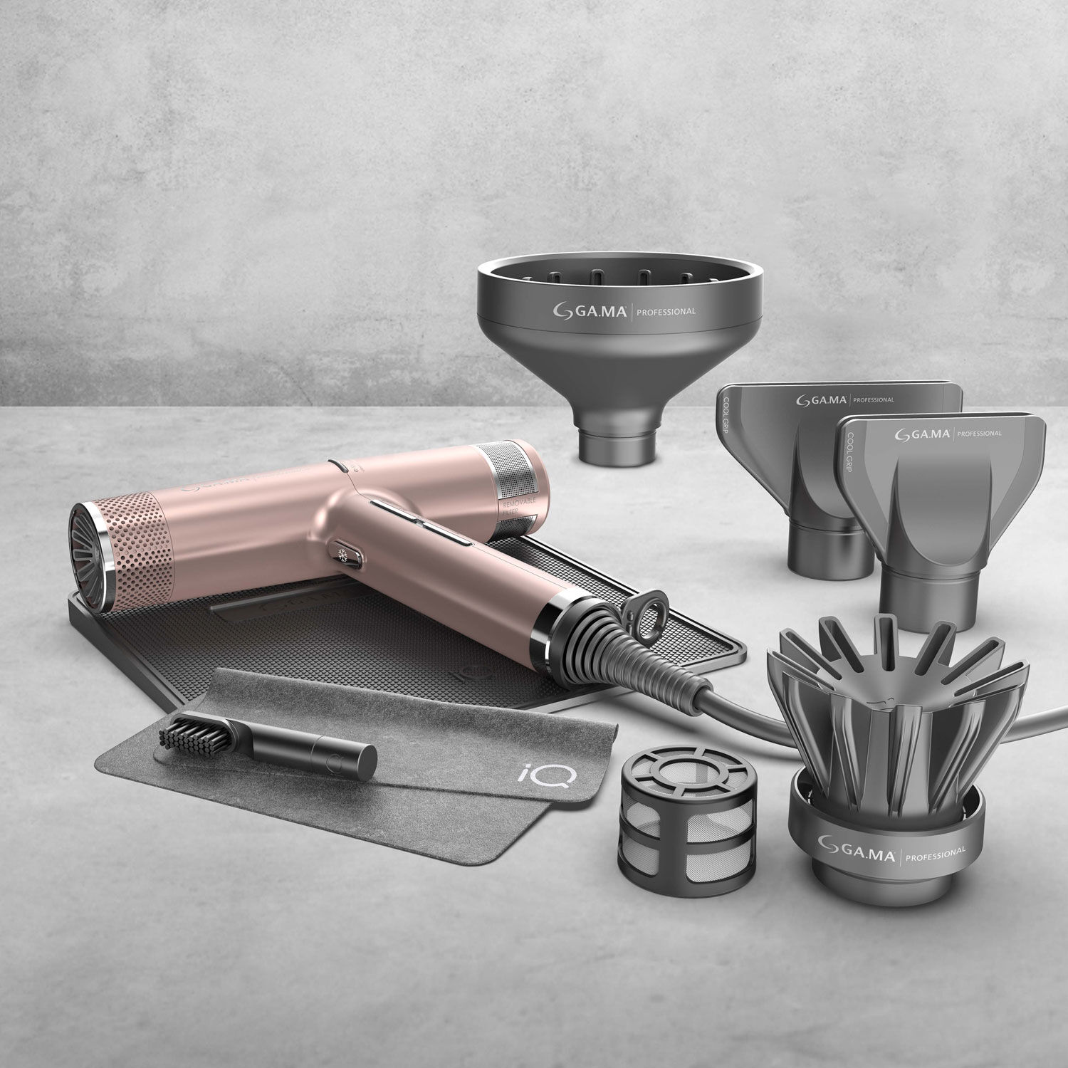 GA.MA IQ3 Perfetto Hairdryer Rose Gold