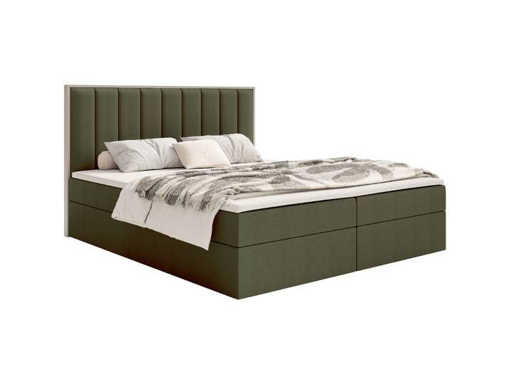 Kontinentales Bett 140x200 cm Togents mit Stauraum und Topper,