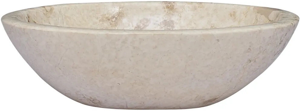 Borough Wharf Trask 530 mm L x 400 mm W Marble Oval Sink Cream 400mm W