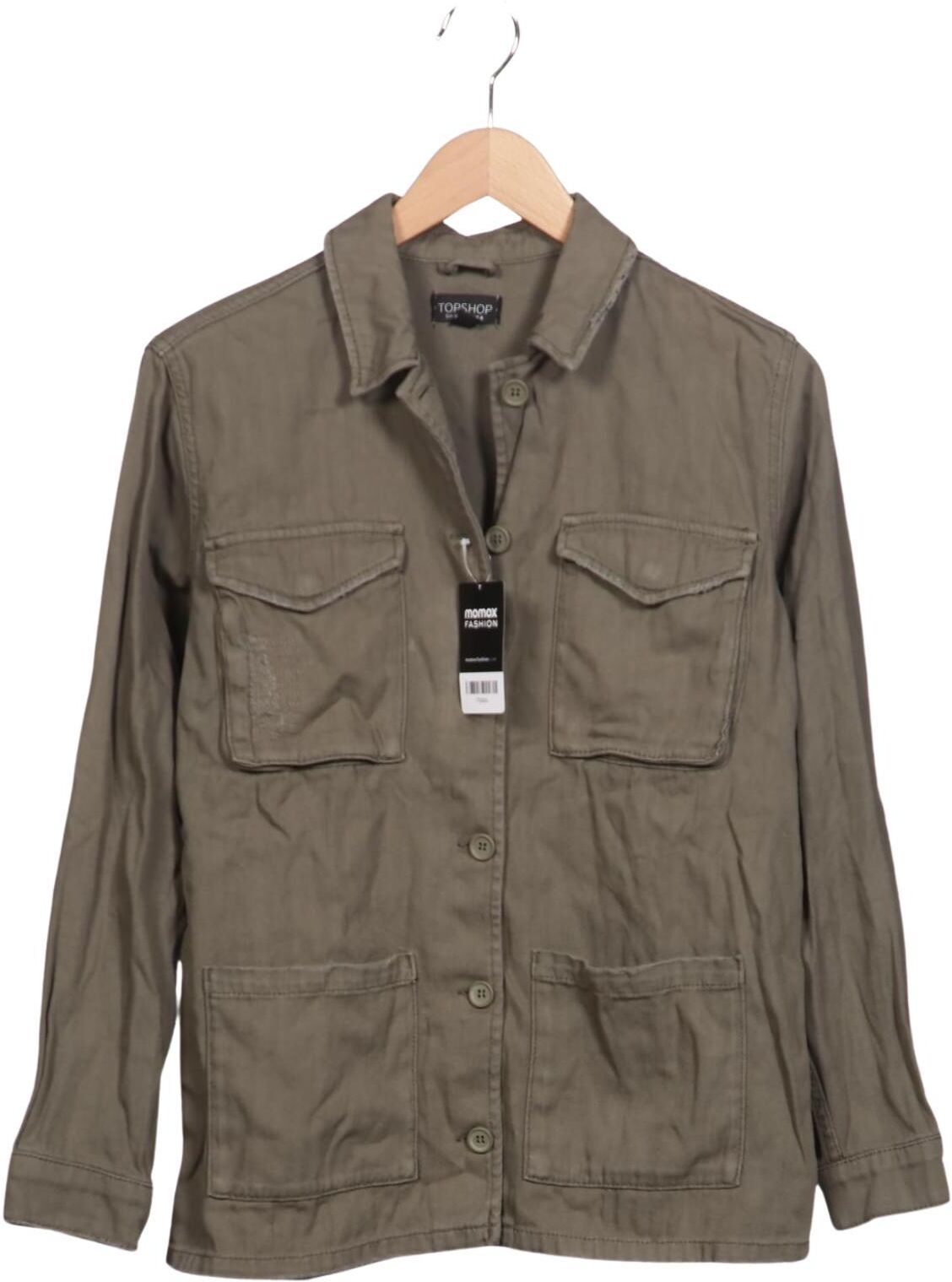 Topshop Damen Jacke, Grün, Gr. EU 36, kein / Etikett - Second Hand