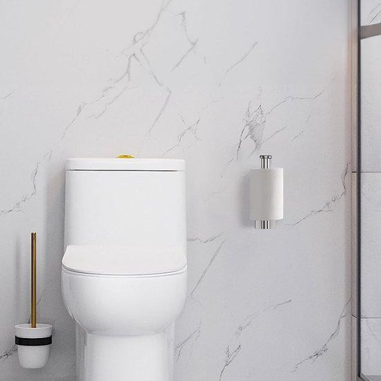 Unyqoos Toiletrolhouder van geborsteld roestvrij staal voor keuken en badkamer