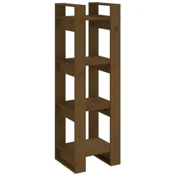 vidaXL Bücherregal/Raumteiler Honigbraun 41x35x125cm Massivholz Kiefer