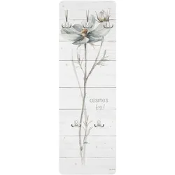 WANDGARDEROBE - Aquarell Cosmea auf Holz 34/105 cm