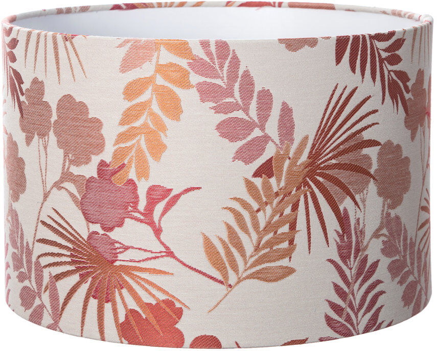 Rosalind Wheeler Werner Polyester Drum Pendant Shade ( Screw On ) Orange/Pink 25cm H x 40cm W x 40cm D