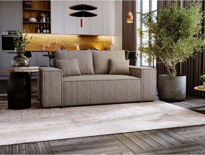 Compleo Schlafsofa für eine kleine Wohnung, Schlaffunktion, Breite:188 cm MALAG