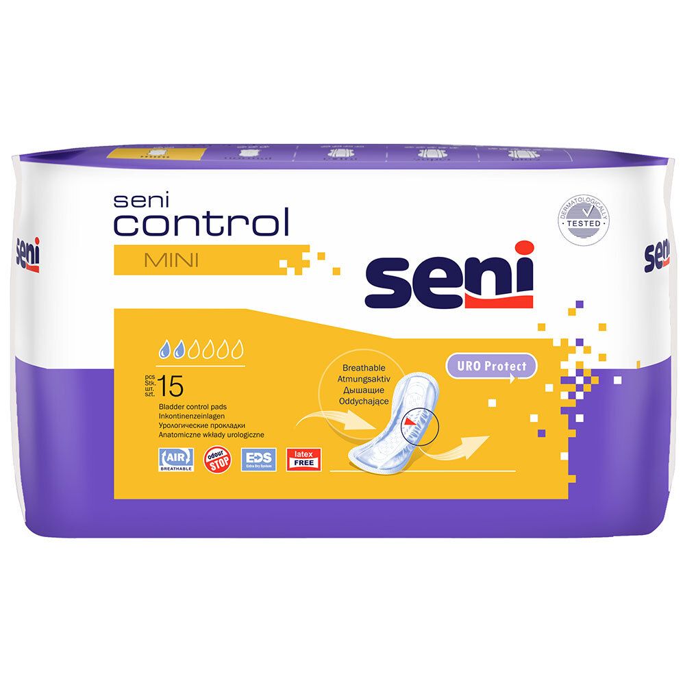 Seni Control Inkontinenzeinlage mini 15 St Einlagen