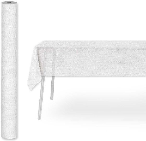 Pack Service Tovaglia Rotolo Airspun Bianco 1,2x25 m 4 Pezzi