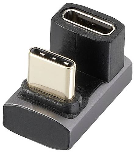 Renkforce USB4, USB-C Adapter [1x USB-C Stecker - 1x USB-C Buchse] RF-3802674 8K UHD, Buchse 180° gewinkelt