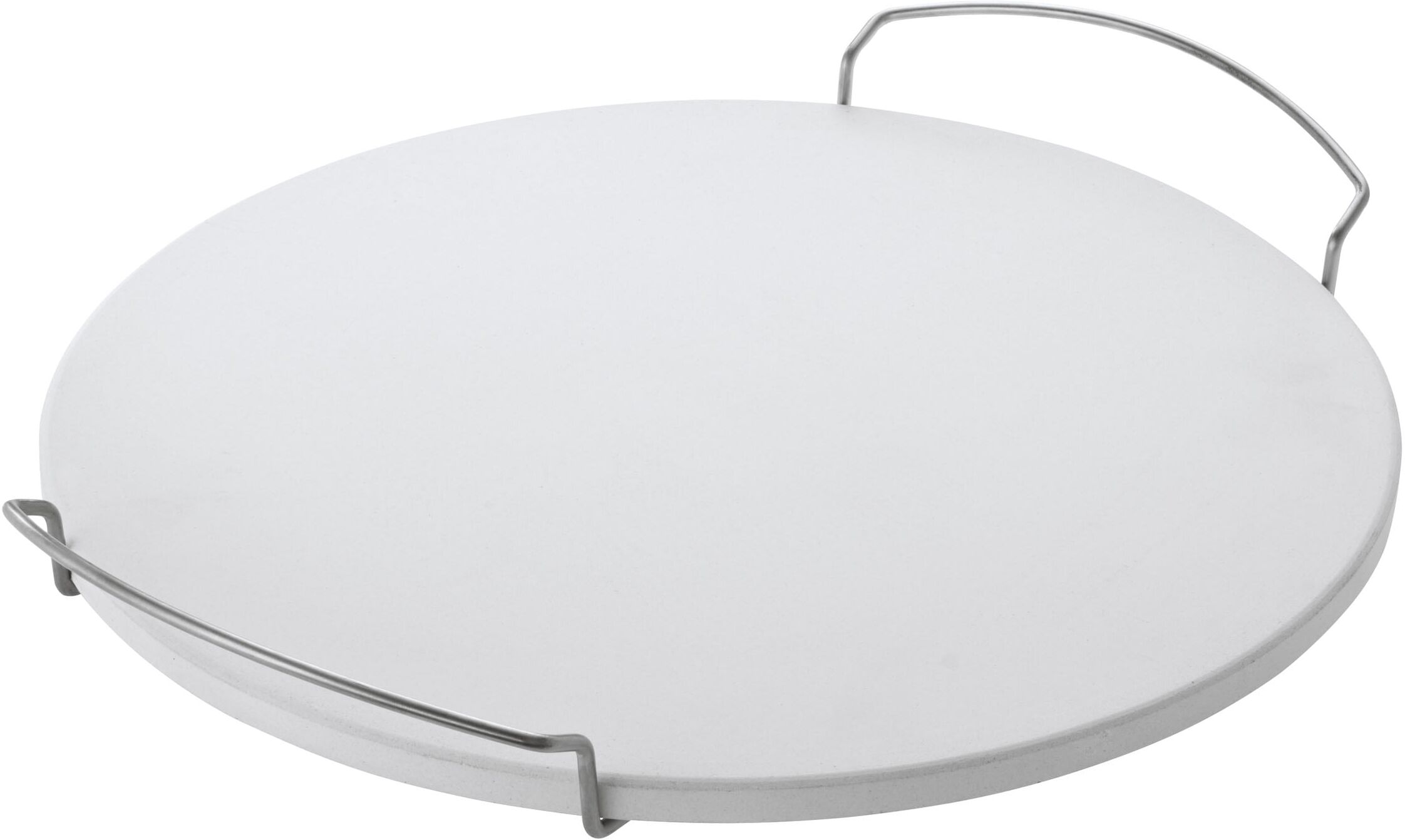 Pizzastein RÖSLE "BBQ", grau (naturstein (schamott)), B:41cm H:6,5cm, Cordierit, Backbleche, Pizzastein, Ø 42 cm naturstein (schamott) B/H/T: 41cm 6,5cm
