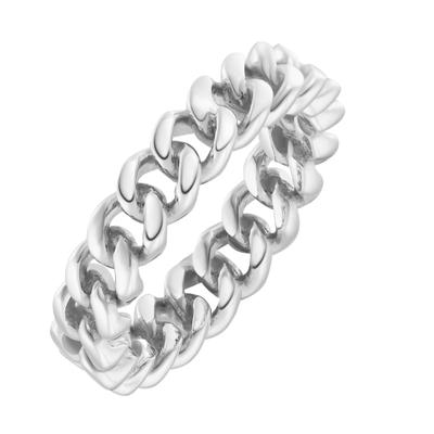 Fingerring SMART JEWEL "Panzerkettenoptik, Silber 925" Gr. 52, silber, Fingerringe, Damen, 52, Silber 925 (Sterlingsilber), Fingerring