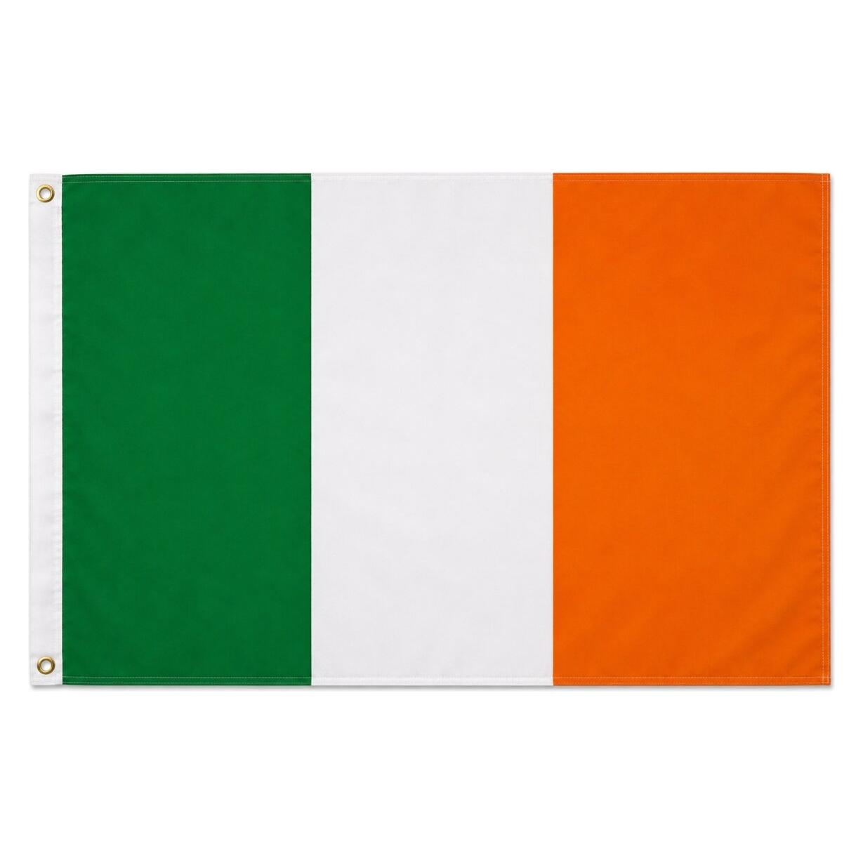 trends4cents XXL Flagge Irland 250 x 150 cm Fahne mit 3 Ösen 100g/m² Stoffgewicht Hissflagge Hiss (250 x 150 cm) (32205736)