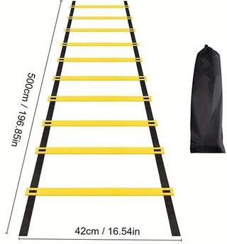 Uplift Picks Adjustable Agility Ladder Speed Training Equipment For Football And Fitness 500 Cm