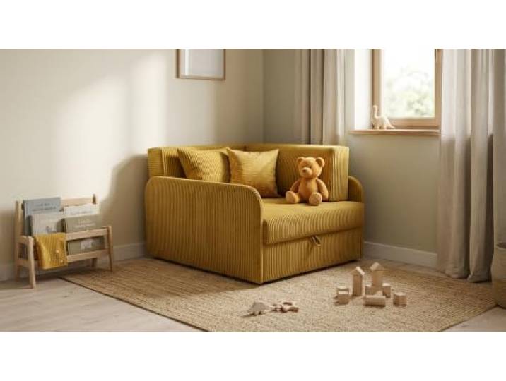 Family Meble Kinder-Schlafsofa Denis Apollo mit Bettkasten, ausziehbar – Variante Apollo 1