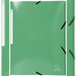 Exacompta Sammelmappe mit 3 Klappen und Gummizug Maxi Kapazität Manila-Karton 425g/qm Iderama A4